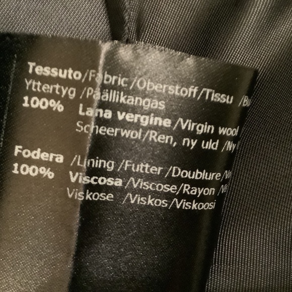 Cinzia Rocca Black 100% Virgin Wool Coat -8 - Picture 13 of 16